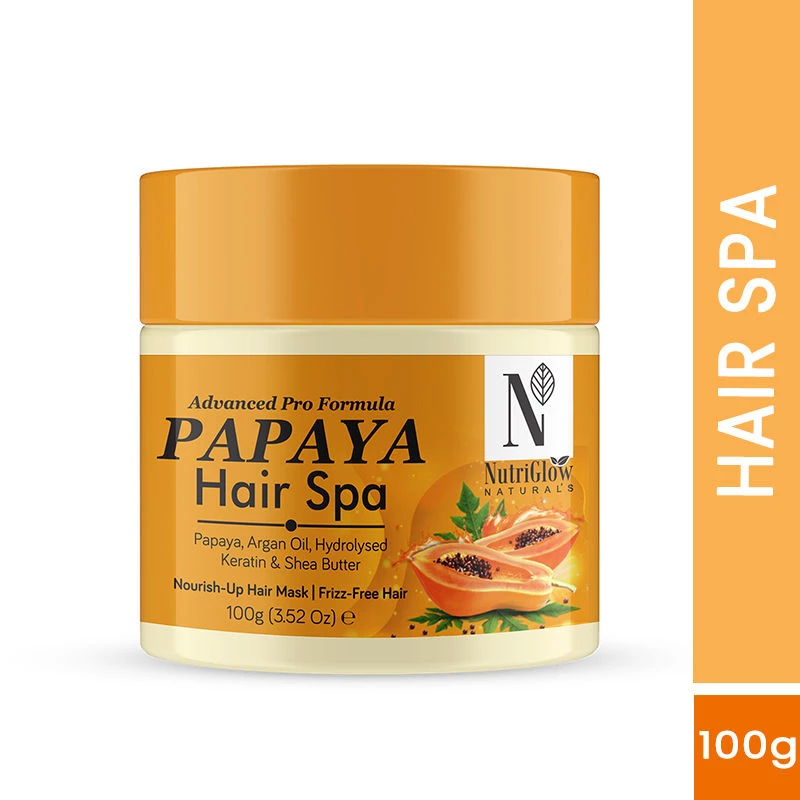 NutriGlow Naturals Advanced Pro Formula Papaya Hair Spa, 100 g-1.webp